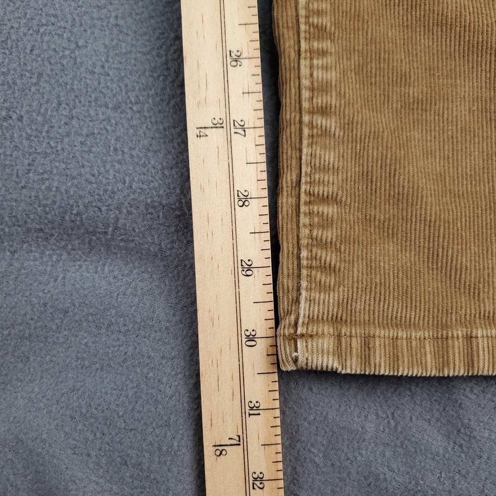 LL Bean Natural Fit Corduroy Pants Mens 38W 30.5 in seam Tan Cotton Blend - Picture 6 of 8